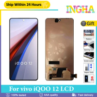Original 6.78" AMOLED For vivo iQOO 12 LCD Display Screen Touch Digitizer Assembly For vivo iQOO 12 V2307A LCD Replacement