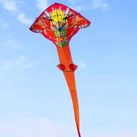 free shipping 100m chinese dragon kite flying handle line large kite snake kites for kids cometas paragliding windsurf