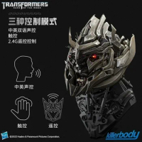 Transformers Megatron Bumblebee 1:1 Helmet Original Genuine Masker Wearable Face Changing With Speakers Model Ornaments Toy Gift