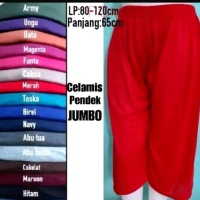 celamis pendek super jumbo/celamis polos/celana ibu ibu pendek polos/celana harian pendek polos