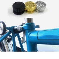 Bicycle shock absorber seat tube clamp nut for brompton bike rear shock absorber tube frame universal gold silver black