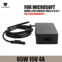 15V 4A 65W for Microsoft surface book pro 3 pro 4 pro 5 pro 6 pro 7 power adapter Surface Book Laptop/Tablet charger fast charge