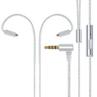 With Wheat Steer-by-Wire Silver-Plated Earphone for Audio Technica A2DC LS50 70 200 E40 50