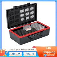 36 Slots Memory Card Case Game Card Holder Organizer for 21 SD PSV NS CFexpress Type A + 15 TF Micro SD Cards protect cards