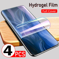 4PCS Full Cover Screen Protector For OPPO Reno 10 11 5 6 8 7 9 Pro Plus 5G Hydrogel Film For OPPO Reno 8T 7SE 5 8 Lite Not Glass