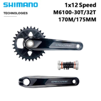 SHIMANO Deore FC-M6100-1 1X12S Speed Crankset 170/175mm 32T Chainwheel for 12V MTB Bike Crank BB52 Bottom Mountain Bicycle Parts