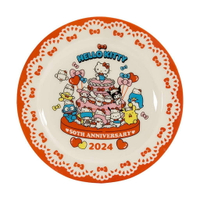【震撼精品百貨】凱蒂貓_Hello Kitty~日本SANRIO三麗鷗 2024KITTY50週年紀念 陶瓷盤*10551