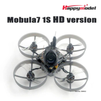 HappyModel Mobula7 1S HD 75mm Brushless FPV Whoop Drone 1080P HD Gyroflow X12 RunCam Split3-Lite ELRS FRSKY FPV Tinywhoop Drone