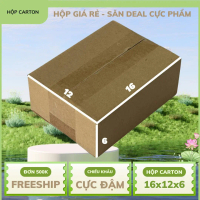 Combo 150 hộp carton gói hàng mã 16x12x6 cứng cáp