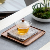胡桃木茶盤日式木質茶托盤長方形木托盤餐盤點心盤茶托實木托盤