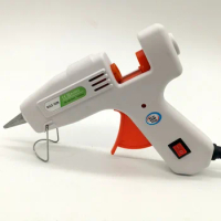 40W EU Plug Hot Melt Glue Gun with 2 pcs Glue Stick Heat Temperature Tool Industrial Mini Guns Thermo