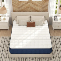 Queen Mattress,Queen Size Mattress In A Box, 10 Inch Hybrid Mattres,Ultimate Motion Isolation Gel Memory Foam And Pocket Spring