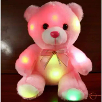 Mainan Boneka Beruang Teddy Bear Anak Lampu LED atau Kado Mainan Anak Perempuan Boneka Beruang