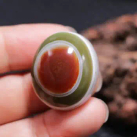 ENUP06 Magic Power Tibetan Agate Colorful Goat Heaven Eye dZi Bead Smoothly Pendant 9R9D Amulet L Lkbrother Sauces Top Quality