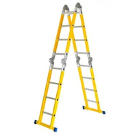 Tangga Lipat Fiberglass 4.6m 5.7m 6.9m Fiberglass Multipurpose Ladder DENKO MPFEL 4Γ4 Fiberglass 5.7