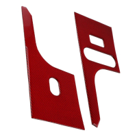 Penutup Panel Sisi Roda Stereng Dash, Gentian Karbon Merah, Untuk Ford F150 FX4, Tahun 2004-08