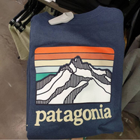 2023 newspot Patagonia เสื้อยืดคอกลมแขนสั้นผ้าฝ้าย