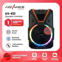SPEAKER PORTABLE ADVANCE 8 INCH KS821 ( GARANSI RESMI ) MEDAN