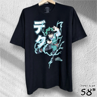 เสื้อยืด MIDORIYA IZUKU MY HERO ACADEMIA BLACK T-SHIRT( 3XL )