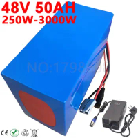 Super Power 48V eBike Battery pack 48V 50Ah Electric Bicycle Lithium Battery For 48V 1000W 2000W 3000W Electric Scooter Battery