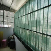 遮陽網 綠色六針多肉陽臺窗戶可移動窗簾式遮陽網防曬網遮光網加厚加密 交換禮物全館免運