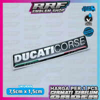 emblem timbul DUCATICORSE / stiker timbul DUCATI CORSE