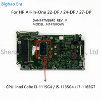 DAN14TMB6F0 For HP 22-DD 24-DF 27-DP AIO Motherboard With i3-1115G45 i5-1135G7 i7-1165G7 CPU DDR4 SPS:M05271-601 M05272-601