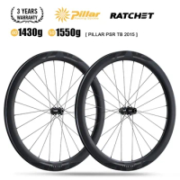 RYET Carbon Road Bike Wheelset Disc Brake 700c 36T Ratchet Hubsets 2015 Pillar Center Lock Bicycle Wheels Cycling Bike Parts