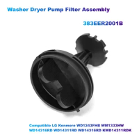 Washer Dryer Pump Filter Assembly 383EER2001B Compatible LG Kenmore WD1243FHB WM1333HW WD14316RD WD14311RD WD14316RD KWD14311RDK