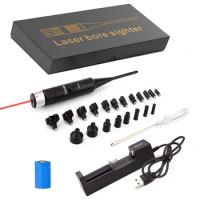 Laser Bore Sight Kit.177 .22 Caliber to 12GA Laser Pointer Collimator Universal Boresighter Battery Included