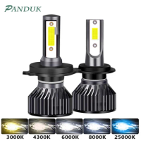 PANDUK Car Headlight H7 Led Headlight 80000LM H1 H4 LED Bulbs Lamps 3000K 4300K 6000K 8000K 110W H8 H9 H11 Lamp Fog Lights
