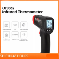 UNI-T Infrared Digital Thermometer UT306S Non-contact Laser Temperature Meter Handheld Thermometer Gun -50～500℃ / -58℉～932℉