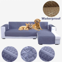 Waterproof L Shape Pet Sofa Covers for Living Room Corner Couch Cover Non Slip Pet Kids Dog Quilted One-Piece Sofa Mat Slipcover