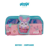 Skoola Tempat Pensil Lipat 3 Pencil Case Threefold Anak Perempuan Laki - Laki Lucu Unicorn Fairy Cup