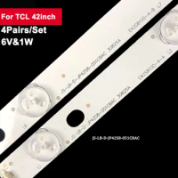 6V 436mm Backlight Tv Repair Parts For TCL Rowa 42inch JS-LB-D-JP42S8-051CBAC 4Pairs/Set Led Light Strip 42C560 LED42C360