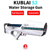 KUBLAI Full Electric Automatic Water Storage Gun Toys Portable Children Summer Beac gah Outdoor Fight Fantasy Toys for Boys Kids