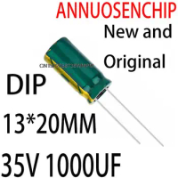 10PCS New and Original monitor power high-frequency electrolytic CAP 1000UF 35V 105Degree Volume: 13*20mm Capacity: 1000uf 35v