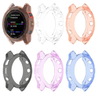 High Quality Suitable For Garmin- Fenix7X/Fenix 7X Solar Smart Watch Case Half Pack Tpu Hollow Case Watch Accessories