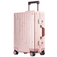 Best bags aluminum magnesium alloy hard luggage trolley suitcase