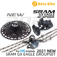 2021 NEW SRAM GX EAGLE 1x12 speed Groupset Kit 4 parts Trigger Shifter Rear Derailleur HG drive body 11-50T Cassette Chain