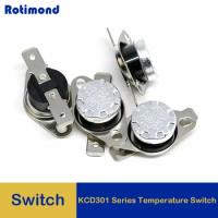 5/10Pcs Normally Open/Close KSD301 10A 250V 40-135 Degree Bakelite KSD-301 Temperature Switch Thermostat Sensor push button