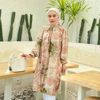 Mididress/Tunik Elvanaatasan wanita+ tunik wanita+midiresswanita Muslim Katun Remaja Dewasa Panjang 