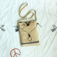 Terbaru!!! Tas Etnik|Tas Selempang|Gypsy Ring Black Butter Darkbrown Almond - Butter