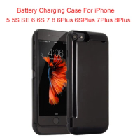Battery Case For iPhone SE 2020 2022 5S 5 7 8 Plus 10000mAH Power Bank Charging Case For iPhone 6 6S Plus Battery Charger Case