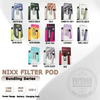 Pod Vape Nixx Filter Bundling Pod Kit 13W 480Mah Authentic By JVS x Raffi Ahmad BLUE