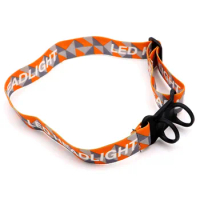 Flashlight Head Band Strap Adjustable Nylon Side Frontal Head Strap for LED  Flashlight to Headlamp Head