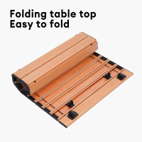 Wagon Table Top Aluminum Alloy Foldable Wagon Table Buckle Clip utility Wagon Camping Cart Board Wag