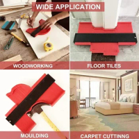 Tile Tools Ceramic Cutting Woodworking Angle Duplicator Duplicator Measuring Contour Carpet Profile Ruler Gauge Template Contour