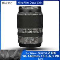 18140 Lens Decal Skin Nikkor Z DX18-140F3.5-6.3 Wrap Cover for Nikon Z DX 18-140 Lens Sticker Anti-Scratch Protective Wrap Cover