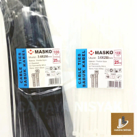 Kabel Ties MASKO 25cm Tali Ties Serut Sabuk MASKO 36X250mm (100pcs)